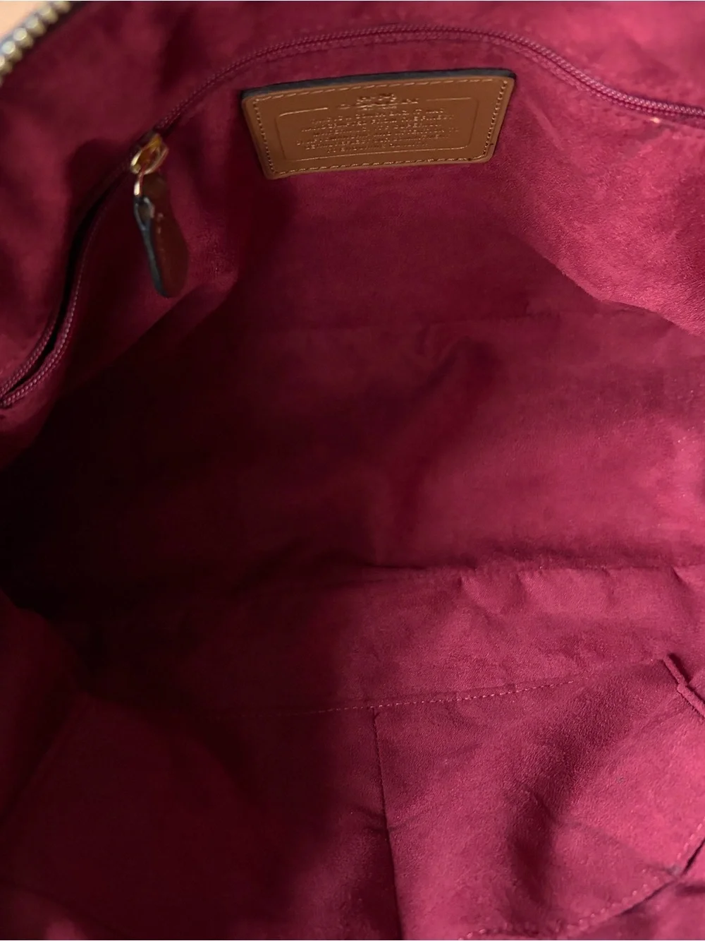 Coach Pebbled Dome Satchel in Deep Burgundy
